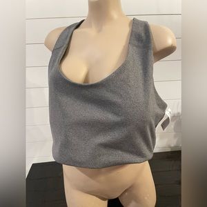Grey Plus size sports Bra